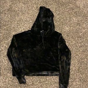 Cropped multi colored hoodie